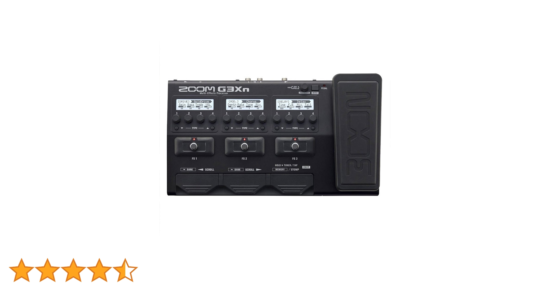 Zoom G3Xn Multi-Effects Processor with Expression Pedal for